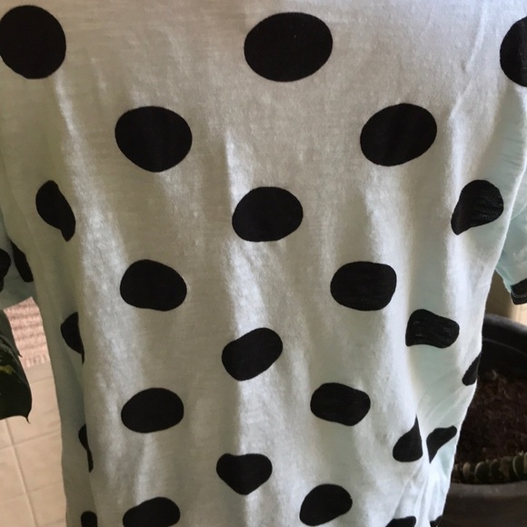 Forever 21 light green polka dot crop top - Picture 3 of 5